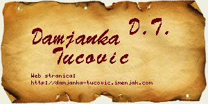 Damjanka Tucović vizit kartica